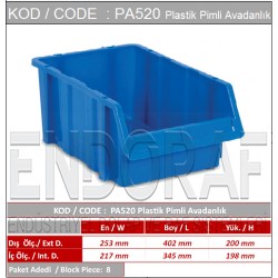 PA520 Plastik Pimli Avadanlık