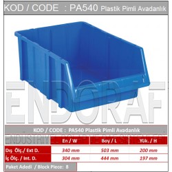 PA540 Plastik Pimli Avadanlık