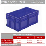 27K PLASTİK TAŞIMA KASASI