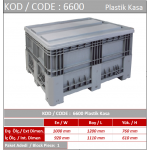 6600 PLASTİK TAŞIMA KASASI