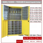 TKD160-S Plastik Çekmeceli Tek Yönlü Metal Dolap