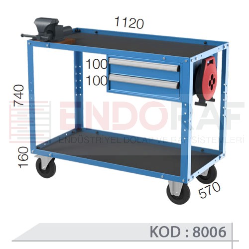8006 KODLU 2 ÇEKMECELİ MENGELİ ELEKTRİK UZATMALI 2 KATLI UZUN TİP MALZEME TAŞIMA ARABASI 8006 KODLU 2 ÇEKMECELİ MENGELİ ELEKTRİK UZATMALI 2 KATLI UZUN TİP MALZEME TAŞIMA ARABASI