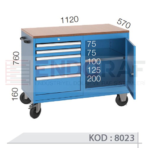 8023 KODLU 5 ÇEKMECELİ VE DOLAPLI ÇALIŞMA ARABASI 8023 KODLU 5 ÇEKMECELİ VE DOLAPLI ÇALIŞMA ARABASI