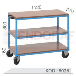 8026 KODLU 2 RAFLI ÇALIŞMA ARABASI