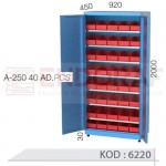 6220 KODLU 7 RAFLI 40 KUTULU AVADANLIK DOLABI