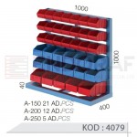 4079 KODLU 38 KUTULU SABİT TEK YÖNLÜ AVADANLIK STANDI