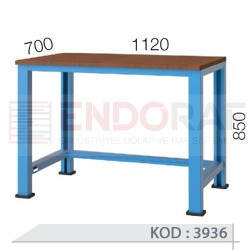 3936 KODLU  112 CM KISA ÇALIŞMA TEZGAHI