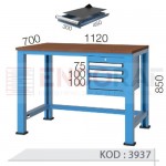3937 KODLU 3 ÇEKMECELİ KISA ÇALIŞMA TEZGAHI