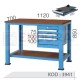 3941 KODLU 3 ÇEKMECELİ 112 CM KISA ÇALIŞMA TEZGAHI 3941 KODLU 3 ÇEKMECELİ 112 CM KISA ÇALIŞMA TEZGAHI