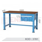 3781 KODLU TEK ÇEKMECELİ ORTA TİP ÇALIŞMA TEZGAHI