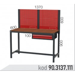 903137111 KODLU  ASKI PANOLU 1 ÇEKMECELİ ORTA BOY ÇALIŞMA TEZGAHI