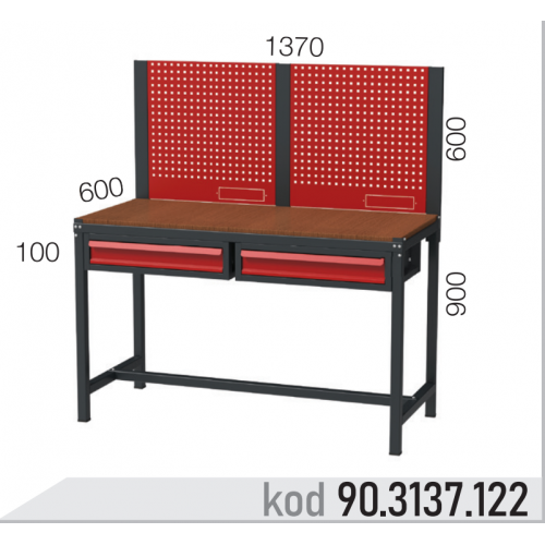 903137122 KODLU ASKI PANOLU 2 ÇEKMECELİ ORTA BOY ÇALIŞMA TEZGAHI 903137122 KODLU ASKI PANOLU 2 ÇEKMECELİ ORTA BOY ÇALIŞMA TEZGAHI