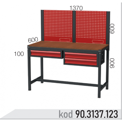 903137123 KODLU ASKI PANOLU 3 ÇEKMECELİ ORTA BOY ÇALIŞMA TEZGAHI 903137123 KODLU ASKI PANOLU 3 ÇEKMECELİ ORTA BOY ÇALIŞMA TEZGAHI