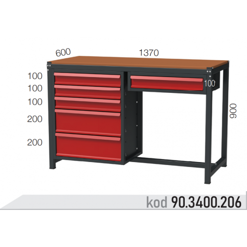 903400206 KODLU 6 ÇEKMECELİ ORTA BOY ÇALIŞMA TEZGAHI 903400206 KODLU 6 ÇEKMECELİ ORTA BOY ÇALIŞMA TEZGAHI