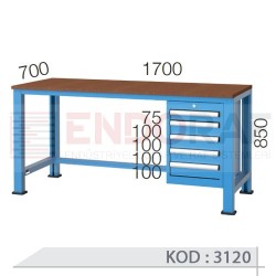 3120 KODLU 5 ÇEKMECELI ÇALIŞMA TEZGAHI