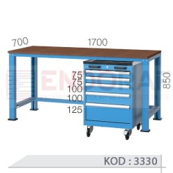 3330 KODLU SEYYAR DOLAPLI ÇALIŞMA TEZGAHI