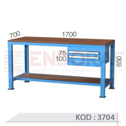 3704 KODLU 2 ÇEKMECELİ RAFLI ÇALIŞMA TEZGAHI