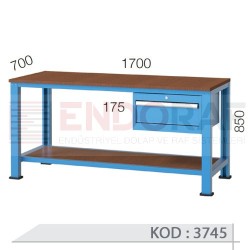 3745 KODLU  1 ÇEKMECELİ ÇALIŞMA TEZGAHI