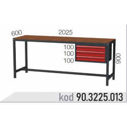 903225013 KODLU 3 ÇEKMECELİ ÇALIŞMA TEZGAHI