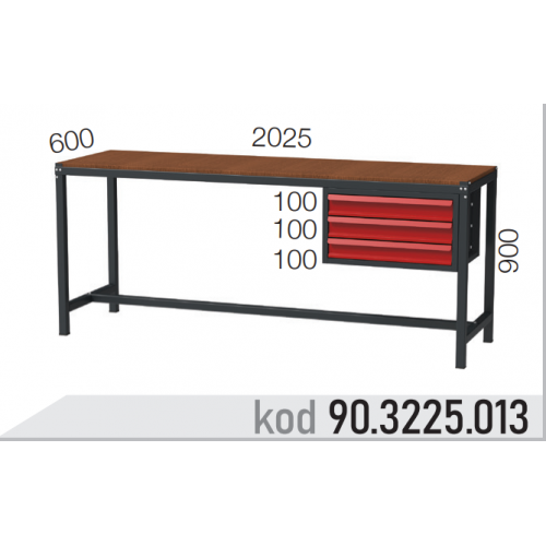 903225013 KODLU 3 ÇEKMECELİ ÇALIŞMA TEZGAHI 903225013 KODLU 3 ÇEKMECELİ ÇALIŞMA TEZGAHI