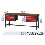 903225026  KODLU 6 ÇEKMECELİ ÇALIŞMA TEZGAHI