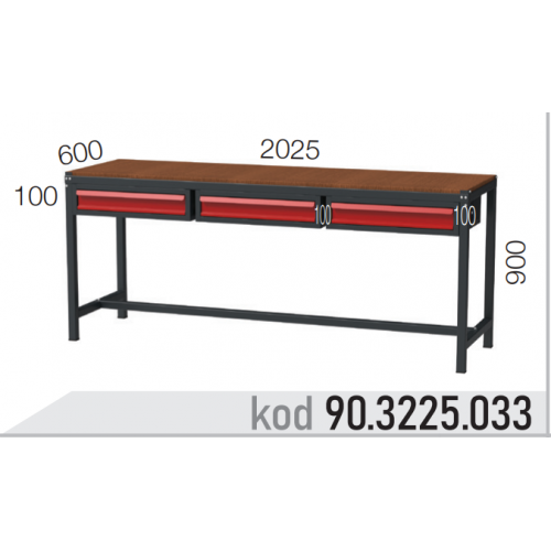903225033 KODLU 3 ÇEKMECELİ ÇALIŞMA TEZGAHI 903225033 KODLU 3 ÇEKMECELİ ÇALIŞMA TEZGAHI