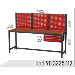 903225112 KODLU  ASKI PANOLU 2 ÇEKMECELİ ÇALIŞMA TEZGAHI