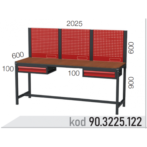 903225122 KODLU ASKI PANOLU 2 ÇEKMECELİ ÇALIŞMA TEZGAHI 903225122 KODLU ASKI PANOLU 2 ÇEKMECELİ ÇALIŞMA TEZGAHI
