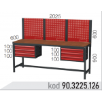 903225126 KODLU  ASKI PANOLU 6 ÇEKMECELİ ÇALIŞMA TEZGAHI