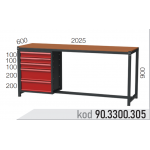 903300305 KODLU 5 ÇEKMECELİ ÇALIŞMA TEZGAHI
