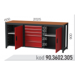 903602305 KODLU  5 ÇEKMECELİ 2 DOLAPLI ÇALIŞMA TEZGAHI