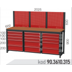 903610315 KODLU ASKI PANOLU 15 ÇEKMECELİ ÇALIŞMA TEZGAHI