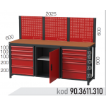 903611310 KODLU ASKI PANOLU 1 DOLAPLI 10 ÇEKMECELİ ÇALIŞMA TEZGAHI