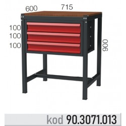 903071013 KODLU  3 ÇEKMECELİ KISA ÇALIŞMA TEZGAHI