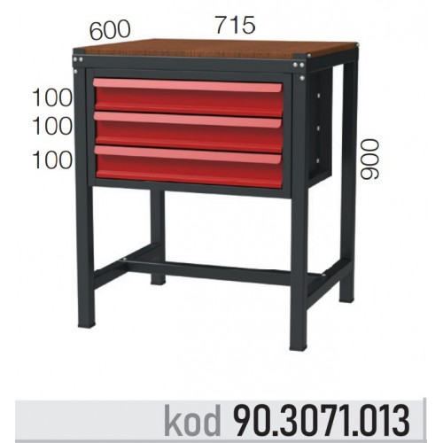 903071013 KODLU 3 ÇEKMECELİ KISA ÇALIŞMA TEZGAHI 903071013 KODLU 3 ÇEKMECELİ KISA ÇALIŞMA TEZGAHI