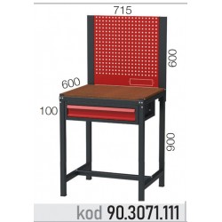 903071111 KODLU  ASKI PANOLU 1 ÇEKMECELİ KISA ÇALIŞMA TEZGAHI