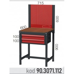 903071112 KODLU  ASKI PANOLU 2 ÇEKMECELİ KISA ÇALIŞMA TEZGAHI
