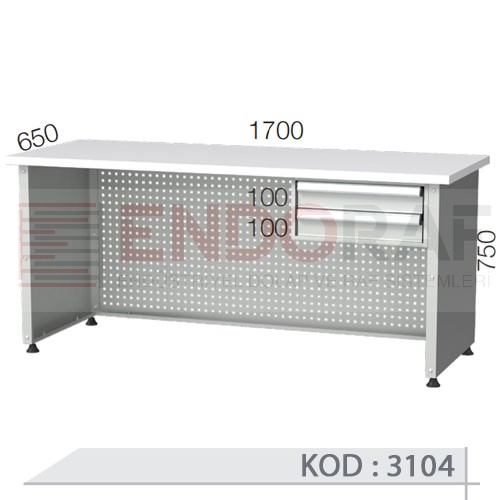 3104 KODLU 2 ÇEKMECELİ ŞEF MASASI 3104 KODLU 2 ÇEKMECELİ ŞEF MASASI