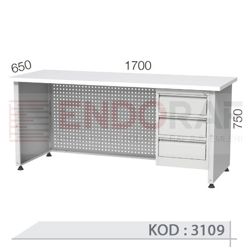 3109 KODLU 3 ÇEKMECELİ ŞEF MASASI 3109 KODLU 3 ÇEKMECELİ ŞEF MASASI