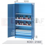 2160 KODLU 2 CNC TUTUCU RAFLI, 3 ÇEKMECELİ MALZEME DOLABI