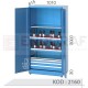 2160 KODLU 2 CNC TUTUCU RAFLI, 3 ÇEKMECELİ MALZEME DOLABI 2160 KODLU 2 CNC TUTUCU RAFLI, 3 ÇEKMECELİ MALZEME DOLABI