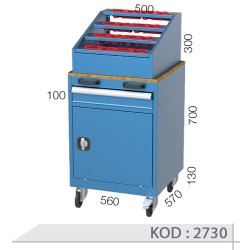 2730 KODLU  CNC SEHPALI, ÇEKMECELİ, DOLAPLI TAKIM ARABASI