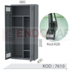 7610 KODLU 5 GÖZLÜ 2 KAPAKLI SİLAH DOLABI