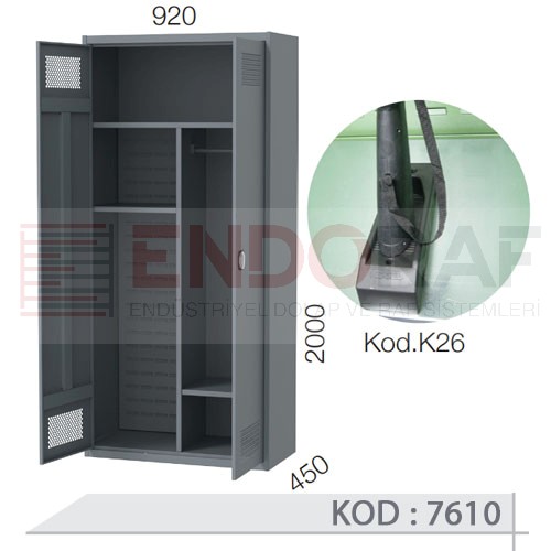 7610 KODLU 5 GÖZLÜ 2 KAPAKLI SİLAH DOLABI 7610 KODLU 5 GÖZLÜ 2 KAPAKLI SİLAH DOLABI