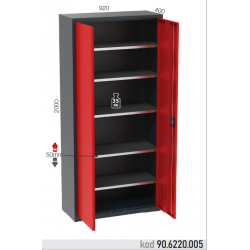 906220005 KODLU 5 RAFLI MALZEME DOLABI