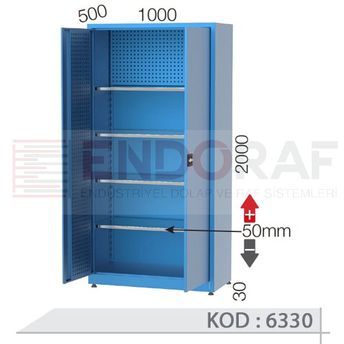 6330 KODLU 4 RAFLI, ASKI SACLI MALZEME DOLABI 6330 KODLU 4 RAFLI, ASKI SACLI MALZEME DOLABI