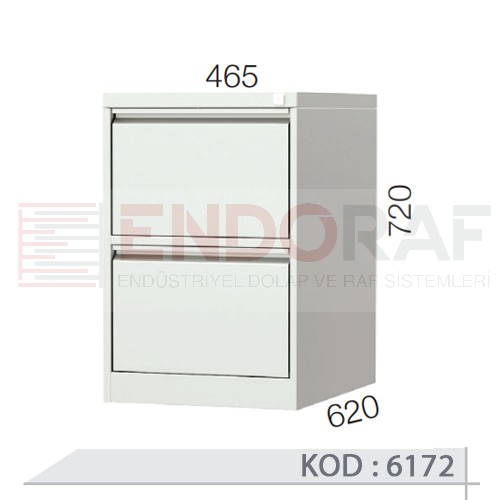 6172 KODLU 2 ÇEKMECELİ KARTOTEKS DOLABI 6172 KODLU 2 ÇEKMECELİ KARTOTEKS DOLABI