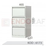 6173 KODLU 3 ÇEKMECELİ KARTOTEKS DOLABI