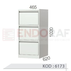 6173 KODLU 3 ÇEKMECELİ KARTOTEKS DOLABI