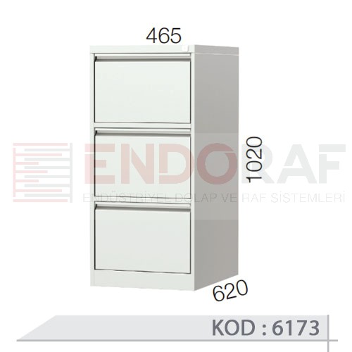 6173 KODLU 3 ÇEKMECELİ KARTOTEKS DOLABI 6173 KODLU 3 ÇEKMECELİ KARTOTEKS DOLABI